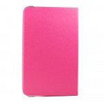 Wholesale Universal 7 inch 360 Premium Flip Leather Tablet Case (Hot Pink)